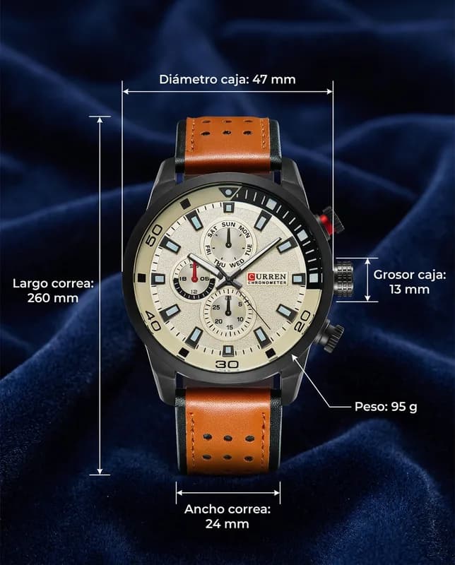 Medidas del CR PALERMO: 47 mm de diámetro, 13 mm de grosor