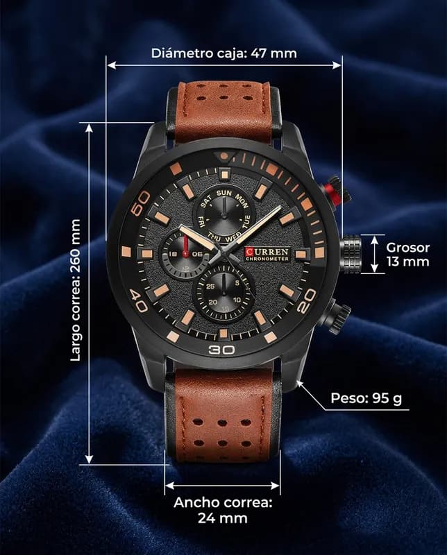 Medidas del CR MUGELLO: 47 mm de diámetro, 13 mm de grosor