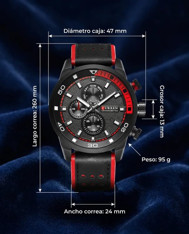 Medidas del CR LE MANS: 47 mm de diámetro, 13 mm de grosor