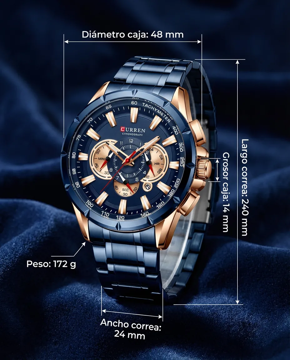 Medidas del CR ATLANTIS: 48 mm de diámetro, 14 mm de grosor