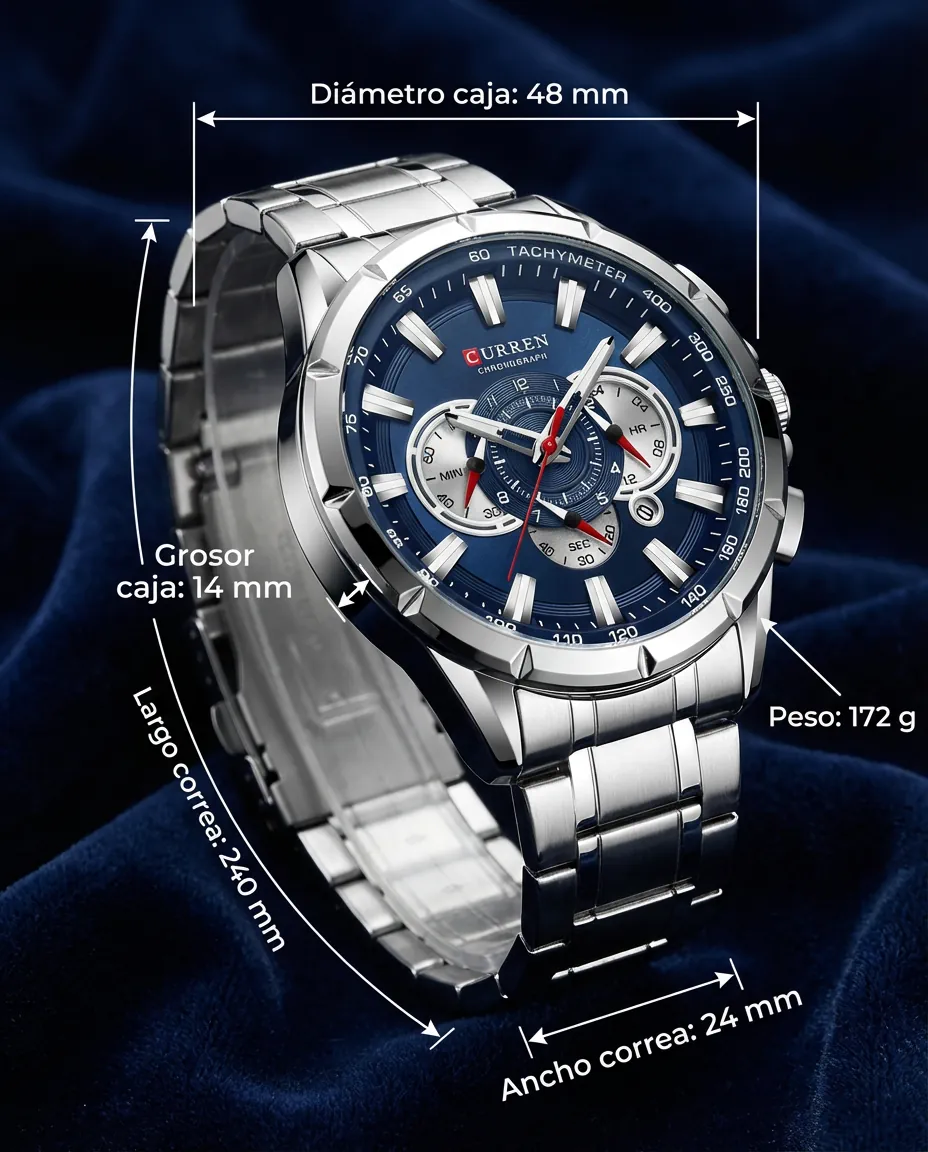 Medidas del CR OLYMPIA: 48 mm de diámetro, 14 mm de grosor