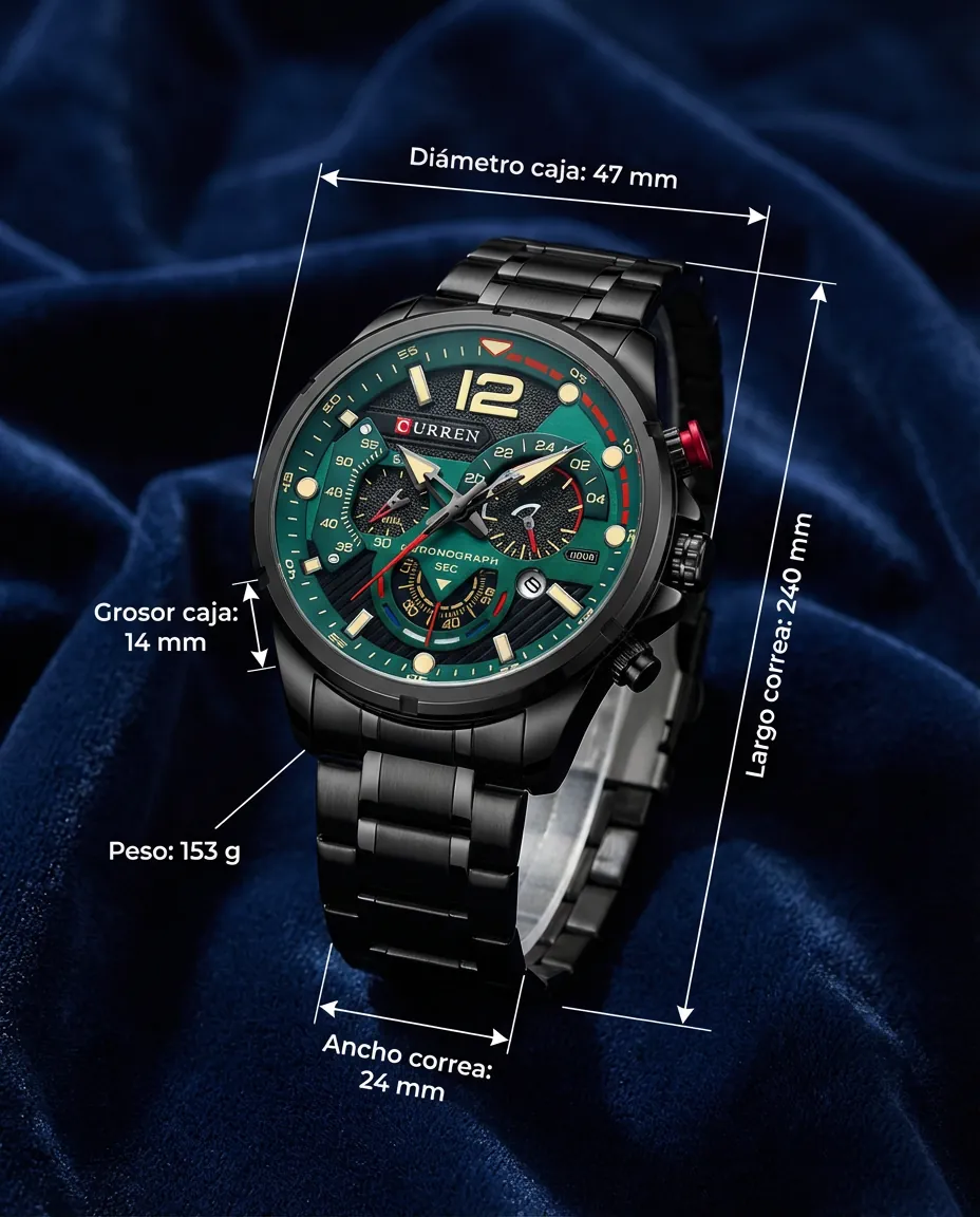 Medidas del CR ASCARI: 47 mm de diámetro, 14 mm de grosor