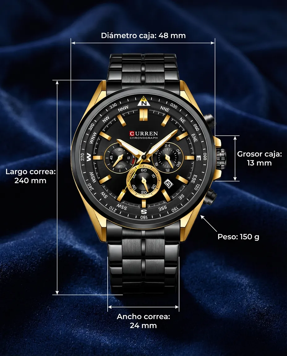 Medidas del CR ONIX: 48 mm de diámetro, 13 mm de grosor