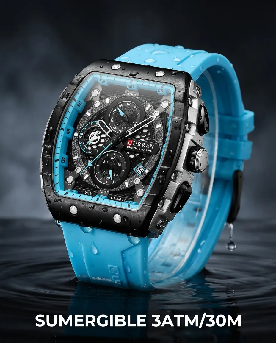 CR TITAN AZUL CELESTE sumergible hasta 30 metros