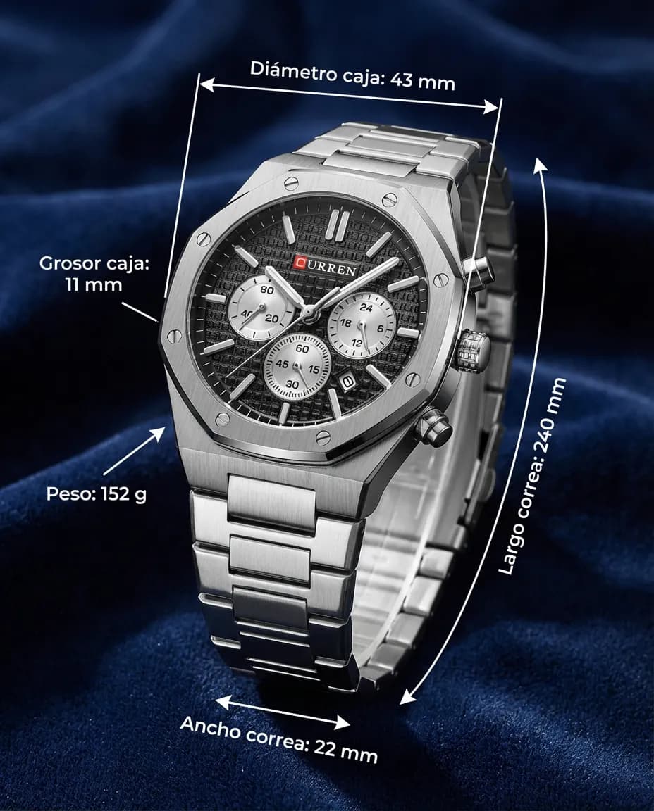 Medidas del CR IMPERIO PLATEADO: 43 mm de diámetro, 11 mm de grosor