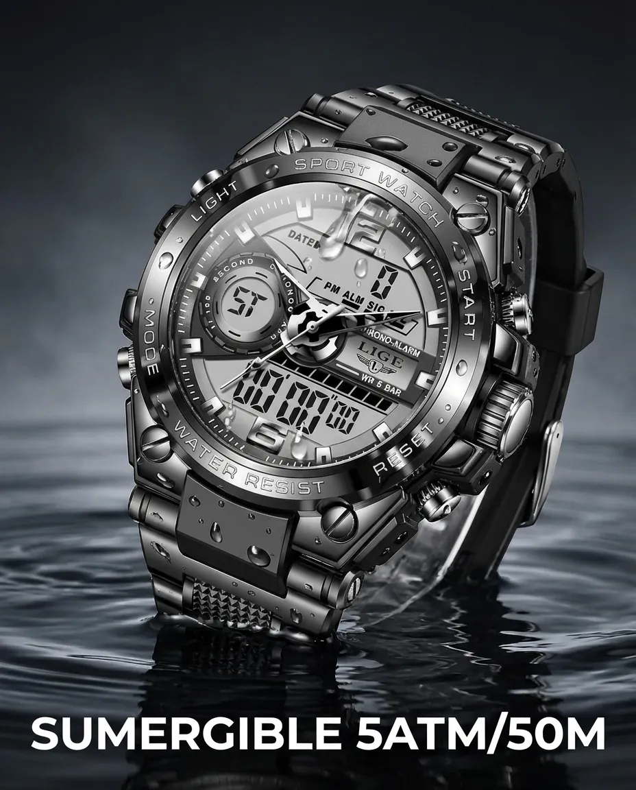 CARBONO BLACK sumergible hasta 50 metros