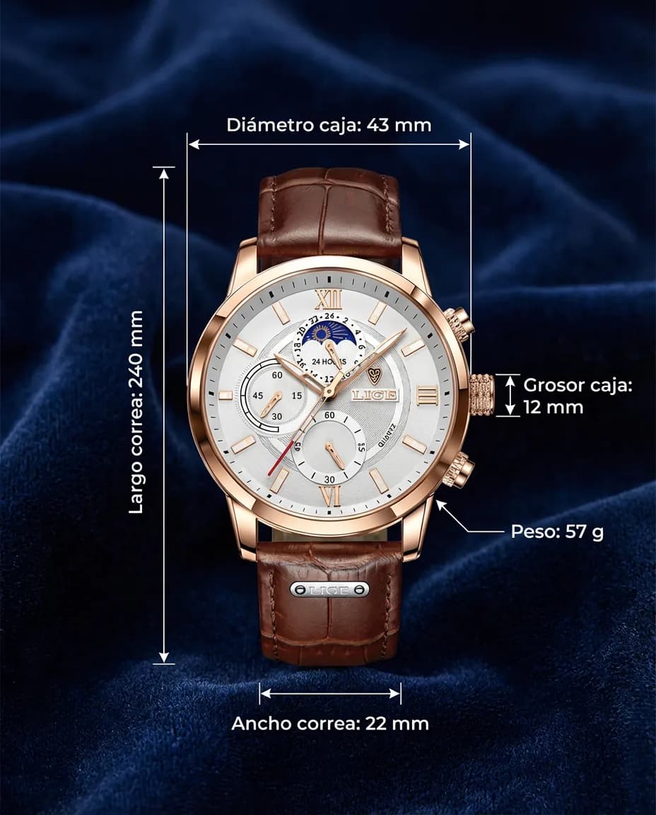 Medidas del TOSCANA: 43 mm de diámetro, 12 mm de grosor