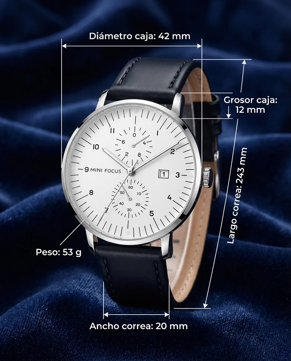 Medidas del MF MONTE CARLO: 42 mm de diámetro, 12 mm de grosor