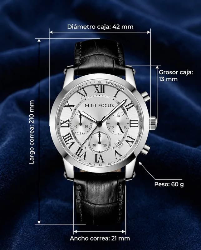 Medidas del MF CAPRI: 42 mm de diámetro, 13 mm de grosor