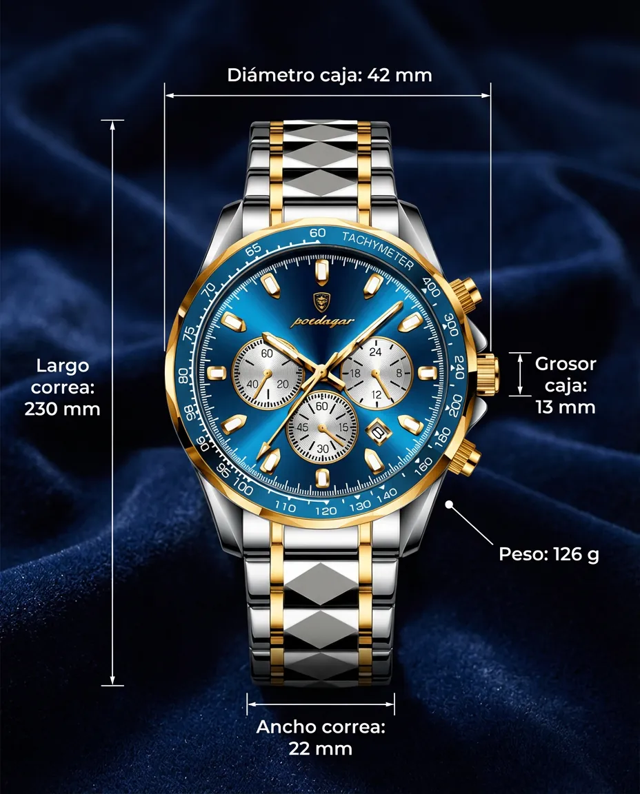 Medidas del IGNIS: 42 mm de diámetro, 13 mm de grosor